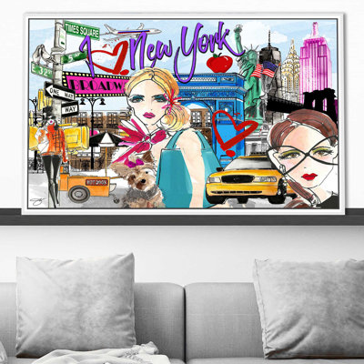 «Take Me To New York (Horizontal)» par Jodi - impression