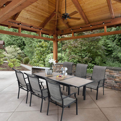 Mcgahan 6 - Person Patio Dining Set with Extendable Rectangular Table
