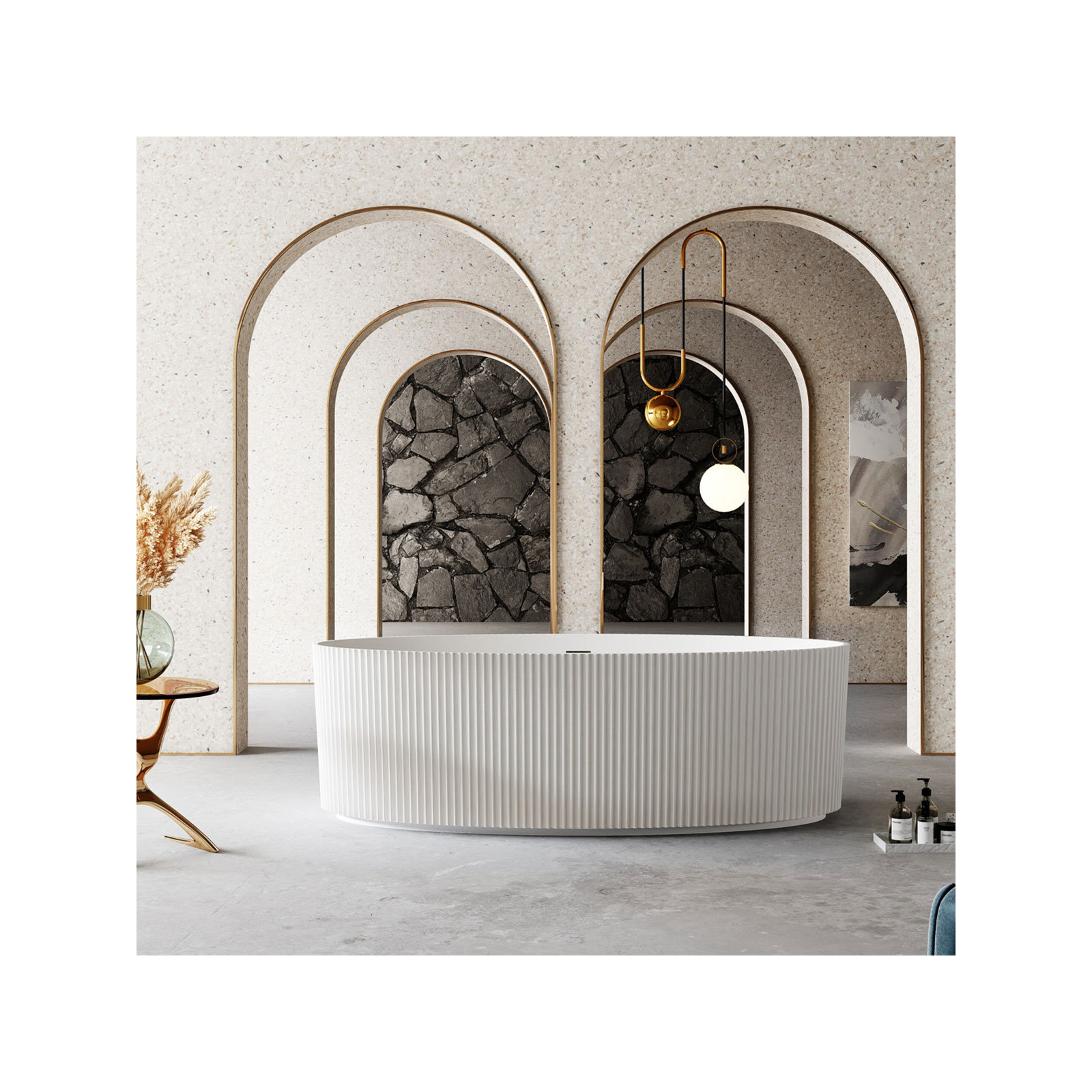 67'' Soaking Acrylic Bathtub