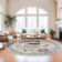 Medallion Non Slip Washable Rug(Brown)