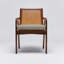 Delray 19'' H Upholstered Mahogany Armchair-90795051-91437546