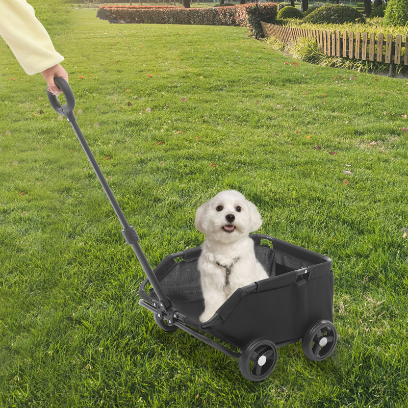 Folding Pet Stroller, Dog Cart, Black