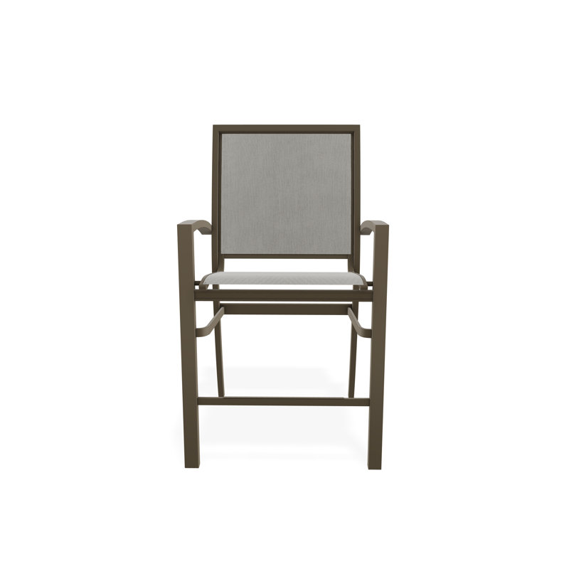 Tabouret de comptoir d'extérieur 26 po Kendall, Bois de plage, Huître Augustine
