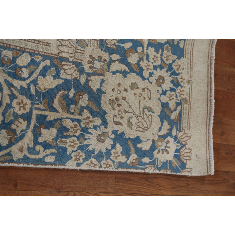 Daxon One-of-a-Kind 8'9" X 13'1" 1960s Wool Area Rug in Beige