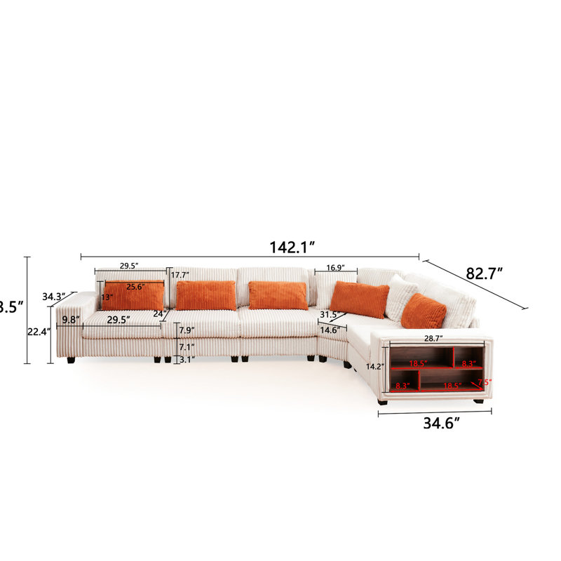 5 accoudoirs beiges, base, casier confortable de style beige et élégant,