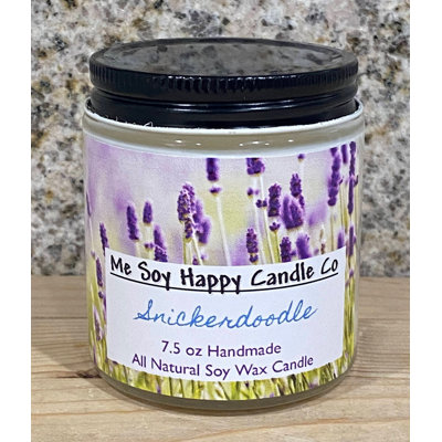 Unscented Jar Candle with Glass Holder