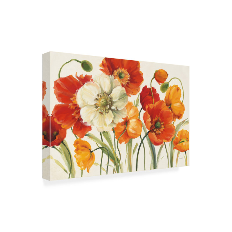 Décoration murale d'extérieur Poppies Melody I, L 47 po x H 30 po