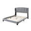 Shelby Channel Tufted Wingback Bed Upholstered Bed-1963526190
