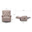Avalon 83cm Wide Lift Assist Dual Motor Fabric Wing Chair Recliner Chair-266778879