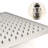 Ceiling Shower With 16" Head And Handheld - Brushed Nickel, Brass, Natural Rainfall Simulation, Self-Cleaning Nozzle, Matches American Standard Pipe Demands System & Handheld, ,-127377188