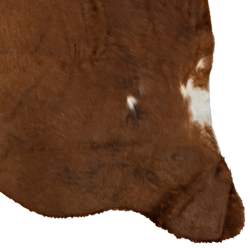 Tapis moyen en peau de vache à imprimé animal Sutton, Rectangle 6 pi x 9 pi