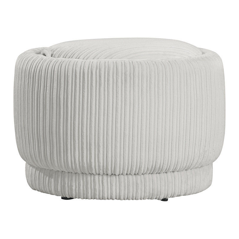 Deambra Storage Ottoman, Taupe Cord