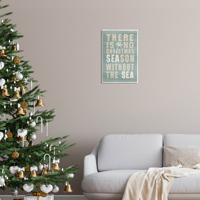 Pas de saison de Noël sans at-201, H 19 po x l 13 po x P 0,5 po, Bois