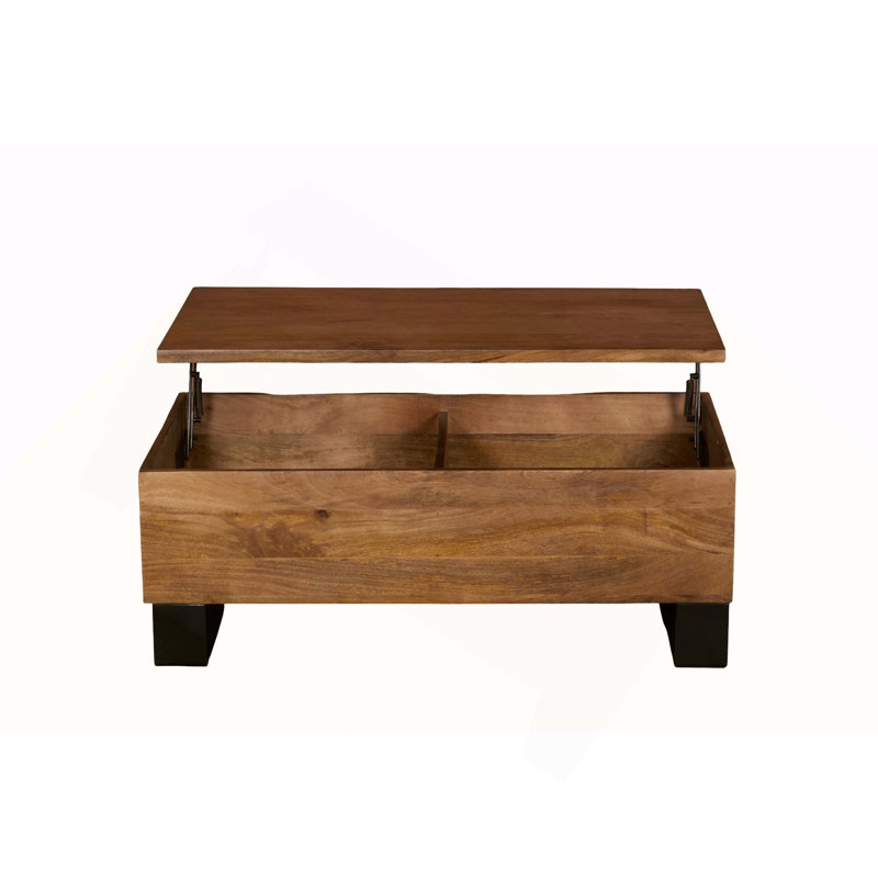 Solid Wood Lift Top Rectangle Coffee Table
