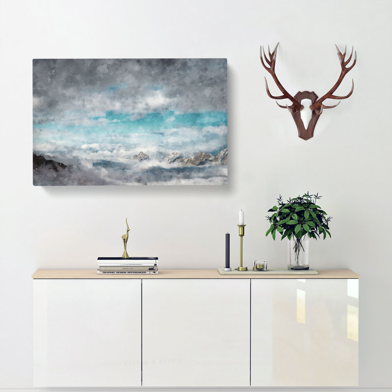 Mountain Clouds - Wrapped Canvas, 40cm H x 60cm W x 3cm D