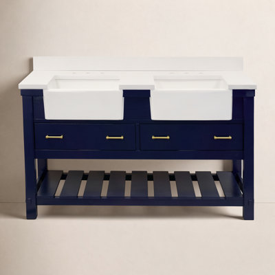 Hitton 60 " Pine Double Bathroom Vanity