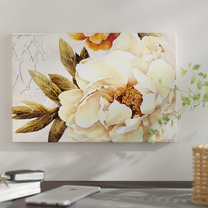 «Summer Fresh Peony», reproduction d'impression sur toile, H 18 po x l 26 po x P 1,5 po, Toile tendue