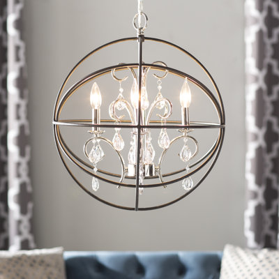 Alden 4 - Light Dimmable Globe Chandelier