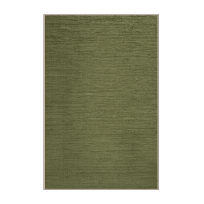 Machine Washable Solid Brown Area Rug