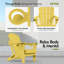 Chaise de patio d'extérieur en PEHD pliable avec porte-gobelet Adirondack-1444257748