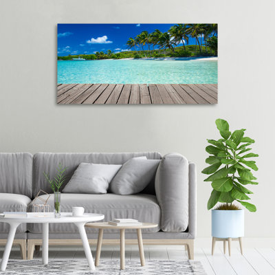 Tropical Beach - Wrapped Canvas Print