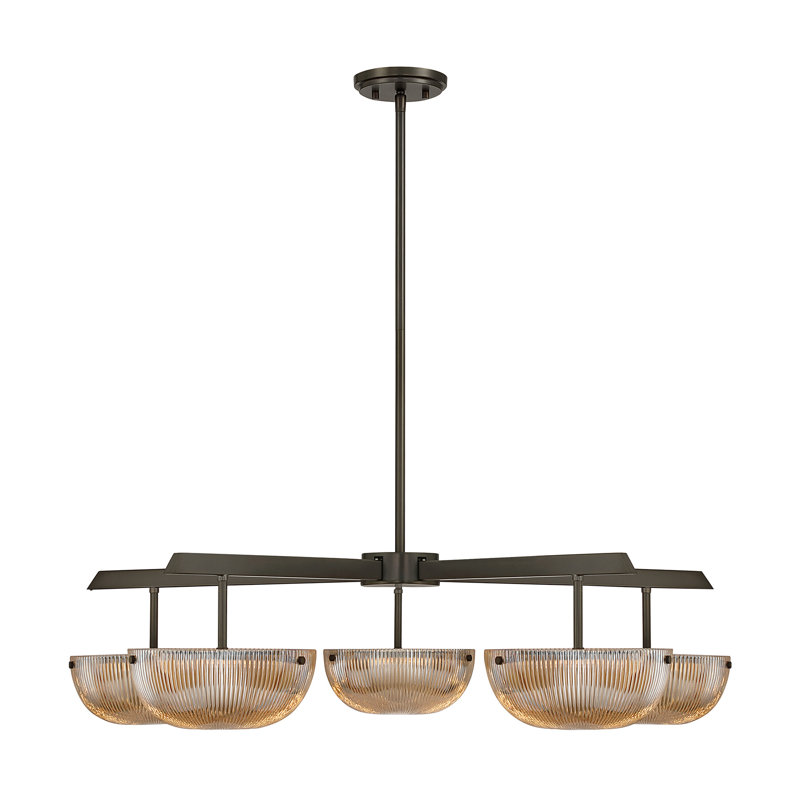 Hubbard Chandelier, Mediterranean Bronze, 5