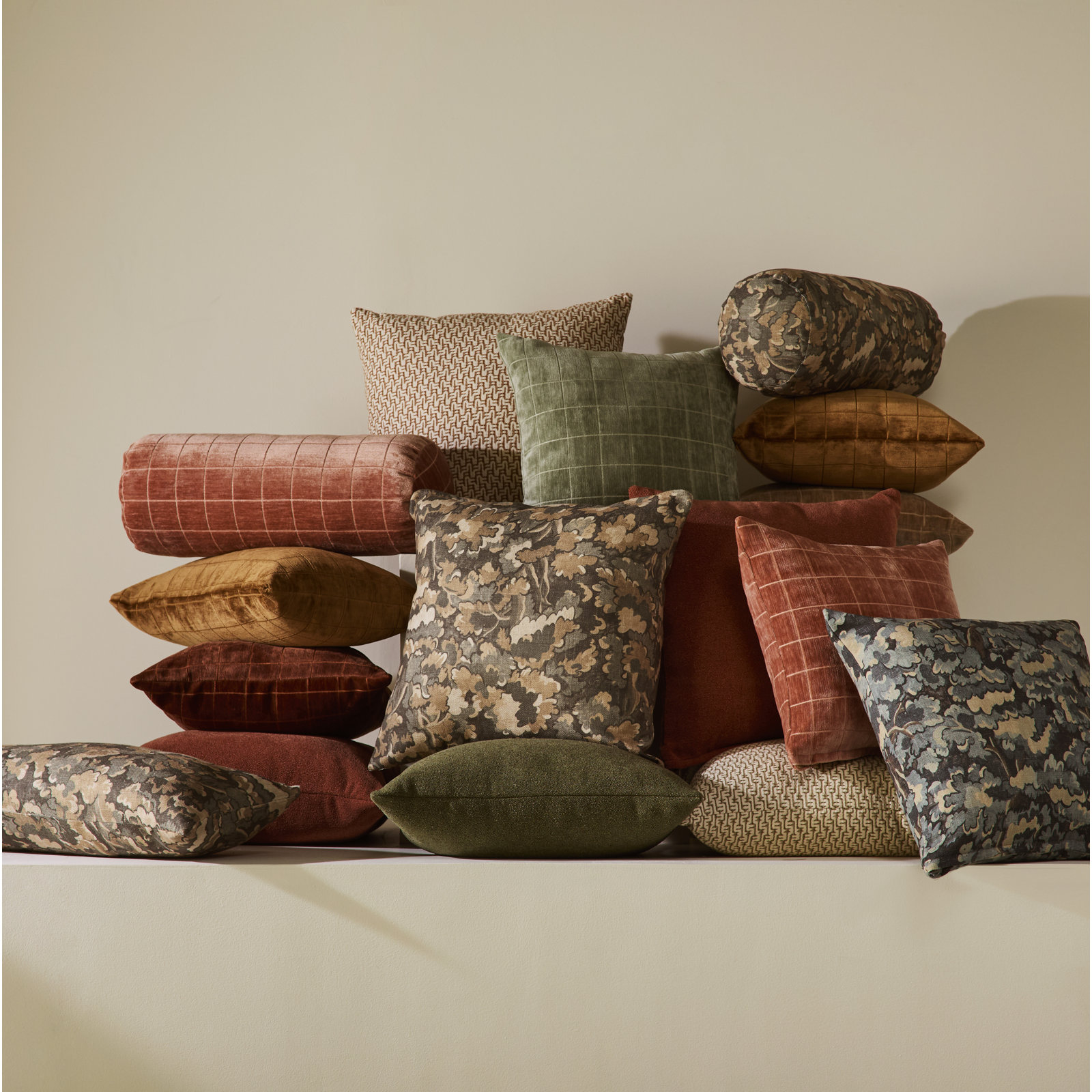 Cascade Geometric Accent Pillow, Blue, Square 26", Polyester