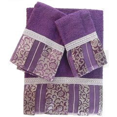 Cozywisper Purple Floral Hand Towels Set of 2 Modern Flower Soft