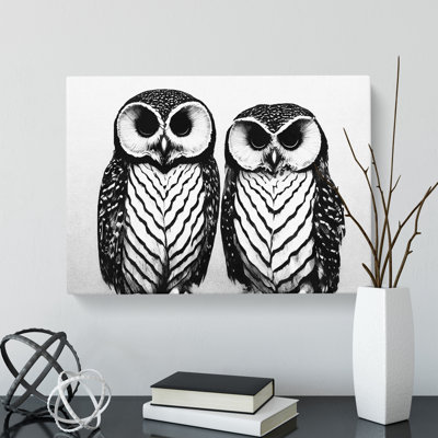Monochrome Owls Vol.3 - Wrapped Canvas