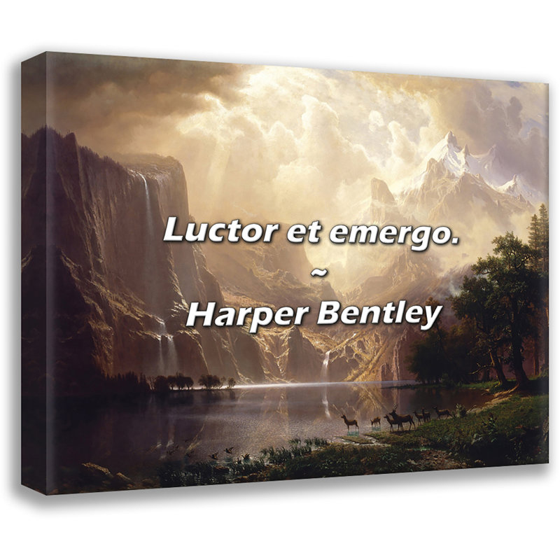 Citation de Harper Bentley: Luctor et émergent., H 20 po x l 24 po