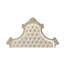 Lit Ek en velours beige avec DEL
