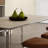 Modern Italian-style dining table for the home Rectangular with Stainless Steel Base Dining Table-100748643