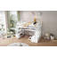 Lit mezzanine avec bureau et tablettes-759093753