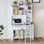 Bureau d'ordinateur avec bureau rotatif à 90 degrés (tabourets non inclus)-1293938755