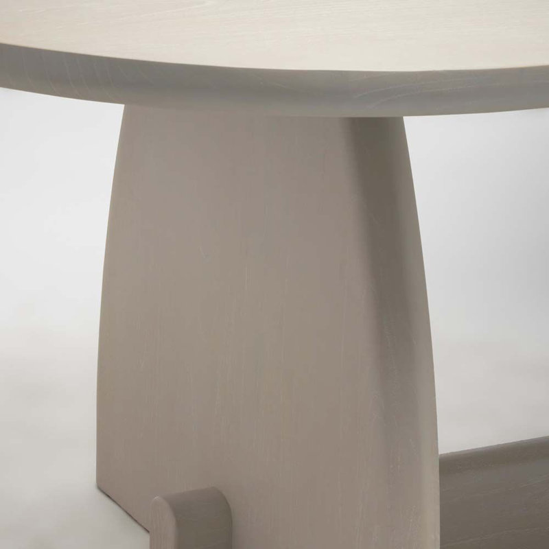 Slade Oval Solid Wood Dining Table, Cliffside