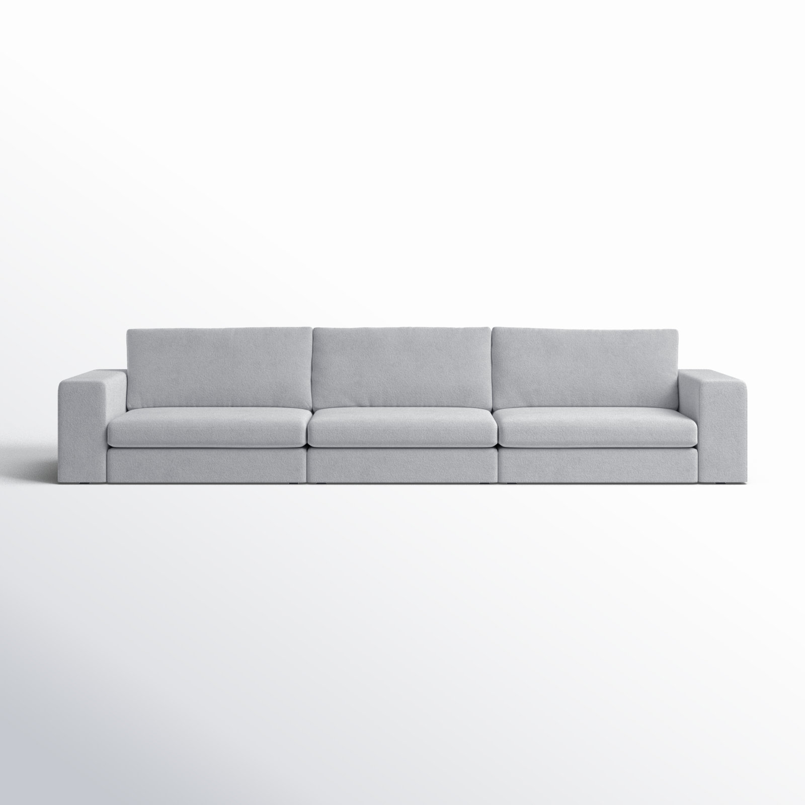Ojai 140" Modular Sofa, Light Gray