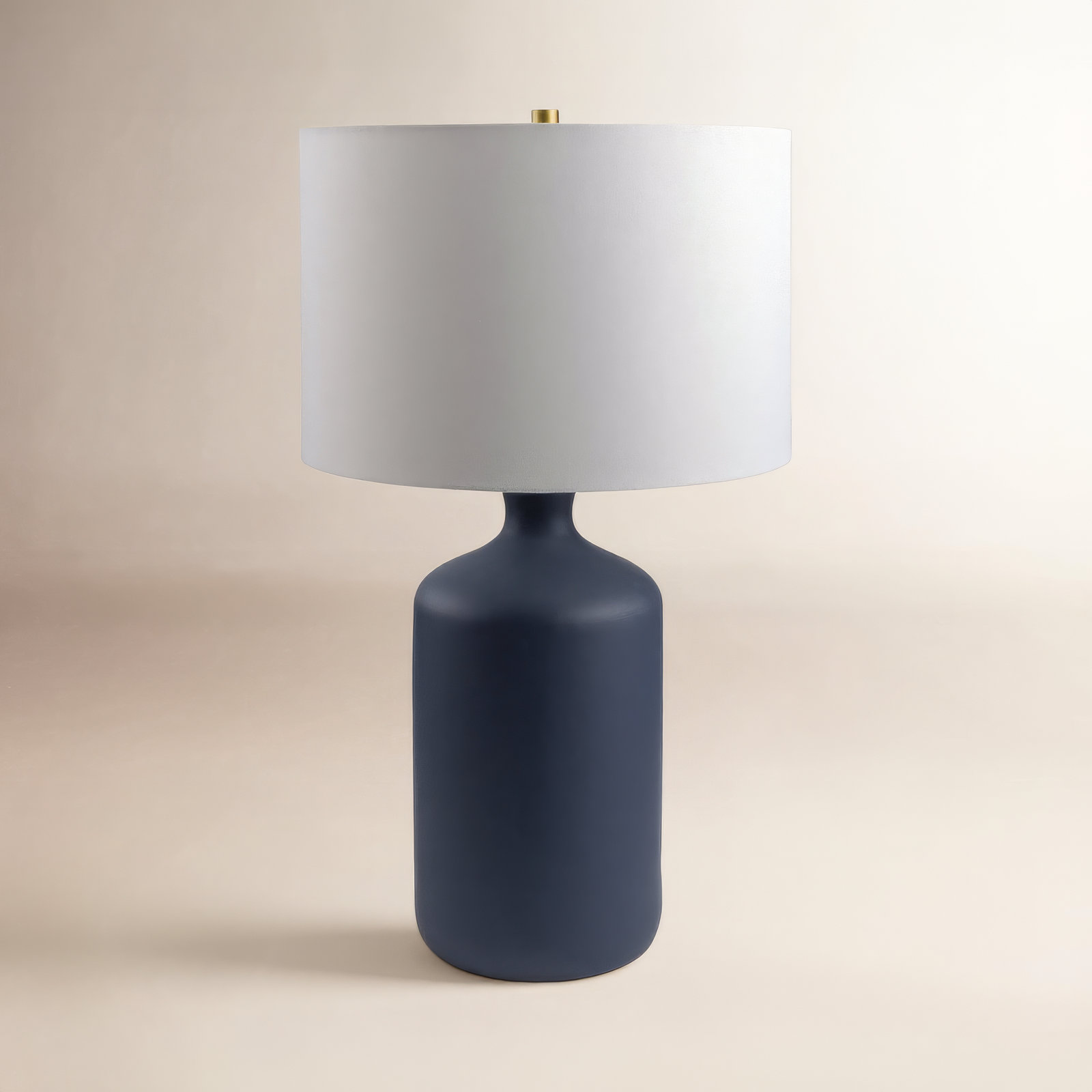 Ivor Ceramic Table Lamp, Navy
