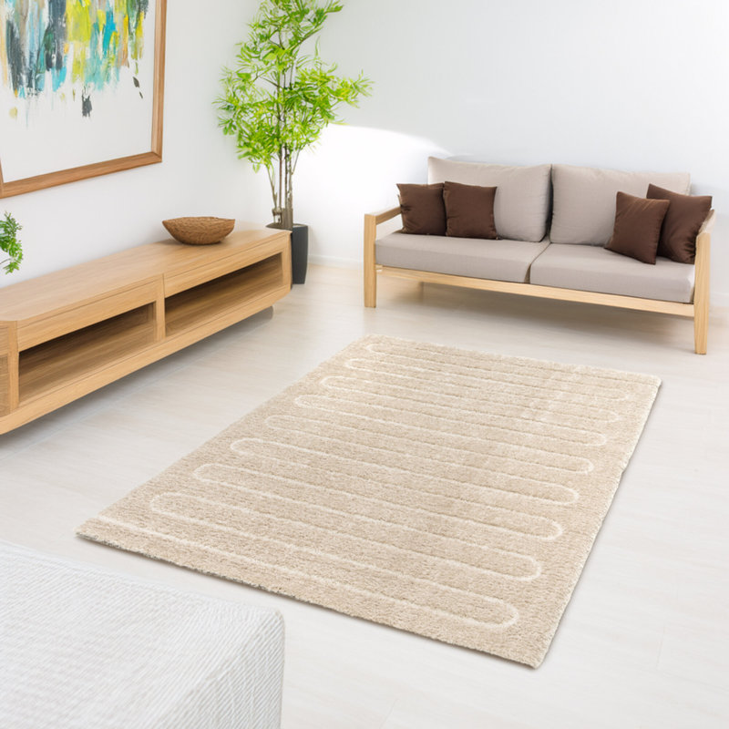 Abstract Shag Area Rug, Rectangle 160 x 230 cm