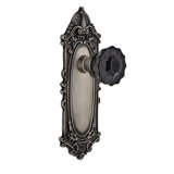 Victorian Plate with Crystal Black Door Knob