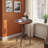Industrial Bar Table 32.28"-36.22" Height Adjustable Swivel Round Wood Tabletop 23.62" Dia, Kitchen Dining Office Coffee Bistro Pub Table-217893140-217893141