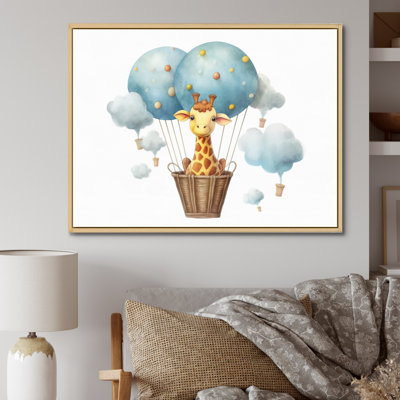 «Nursery Adorable Giraffe II», reproduction sur toile