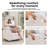 Power Swivel Recliner Chairs With Adjustable Headrest And Armrests, Featuring Massage And Heating Functions-1032764978