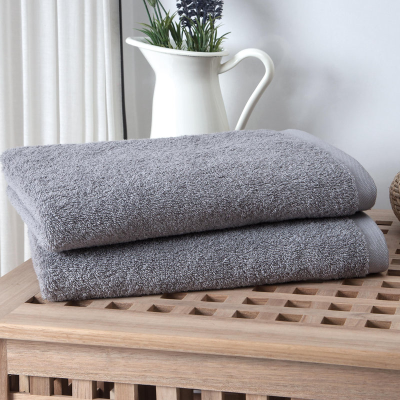 Zimmerman Midweight Bath Towel, Gray