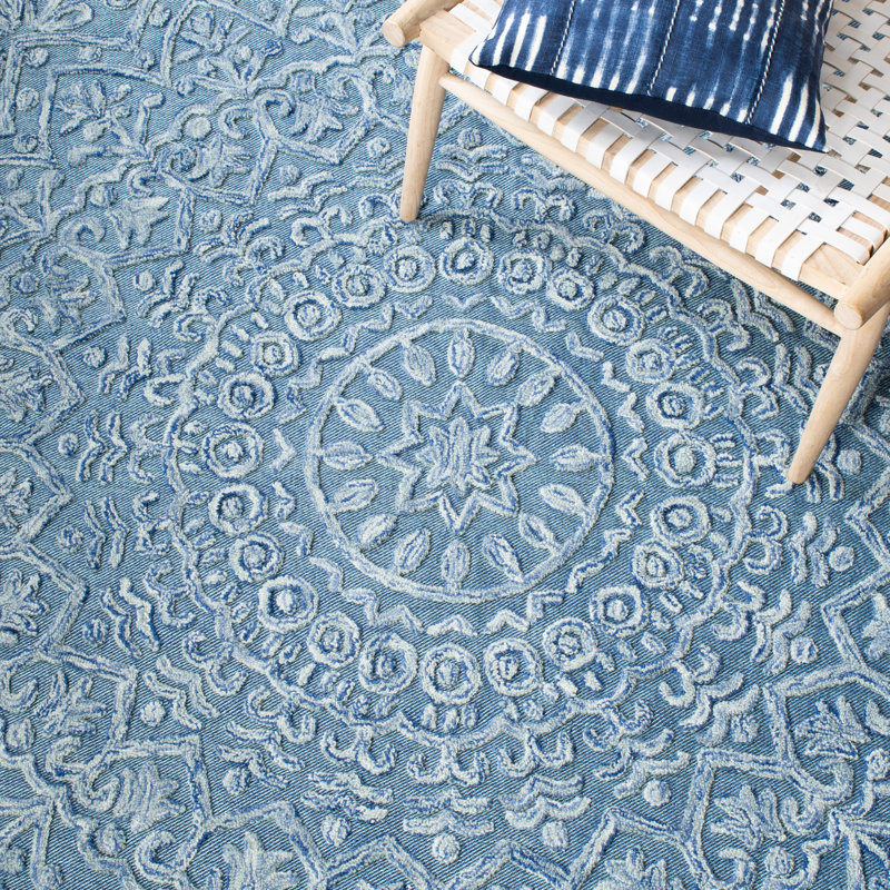Scottsville Hand Tufted Performance Geometric Rug, Rectangle 5' x 8'