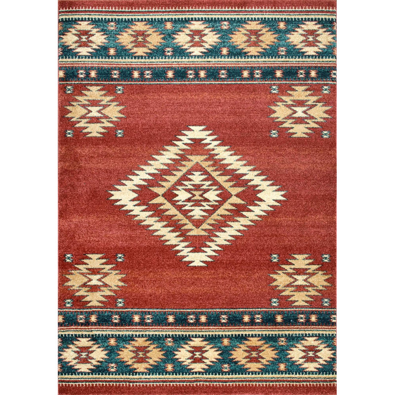Lachine Southwestern Indoor Rug, Rectangle 8' x 10'