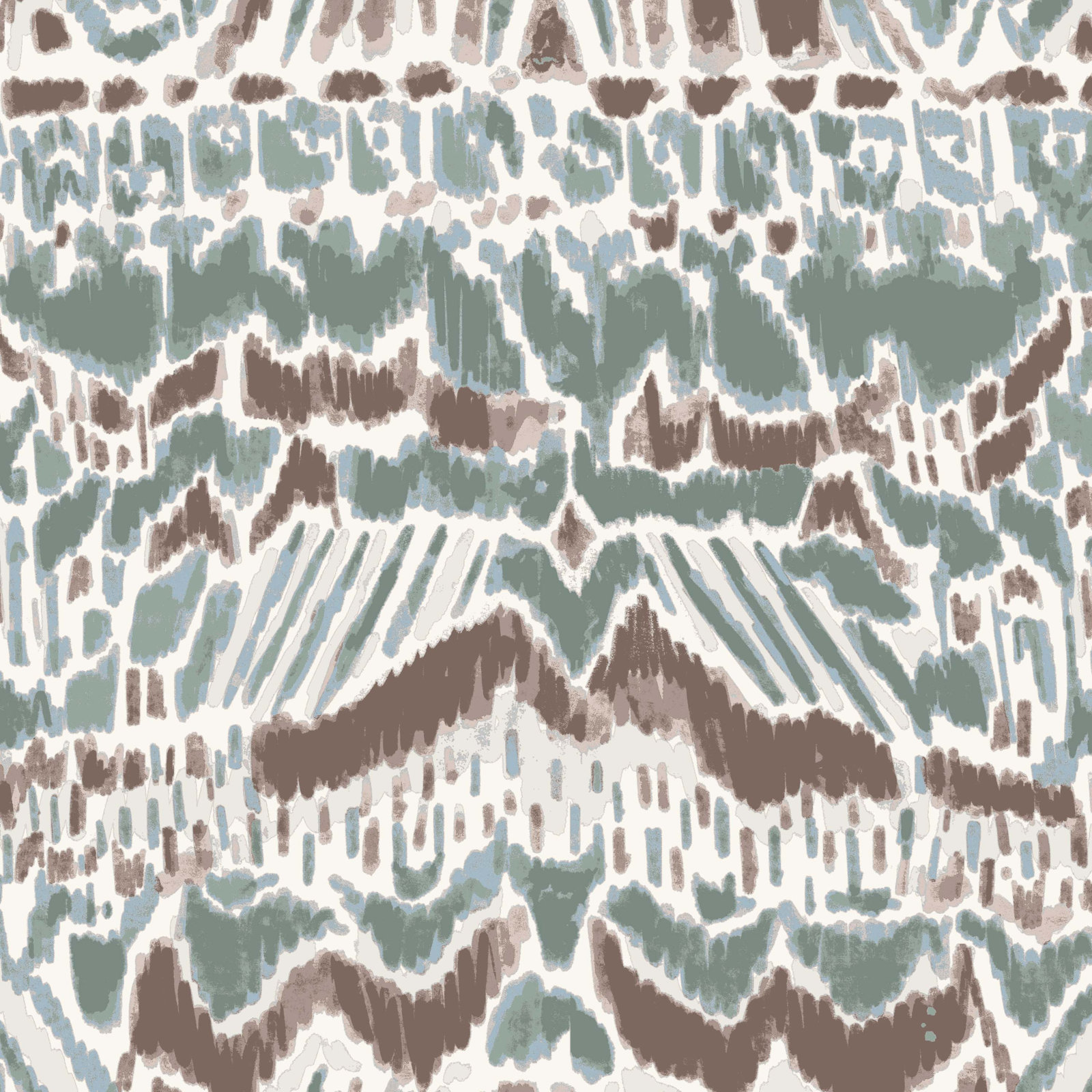 Barley 50" Bedroom Bench, Kara Ikat Blue Mist