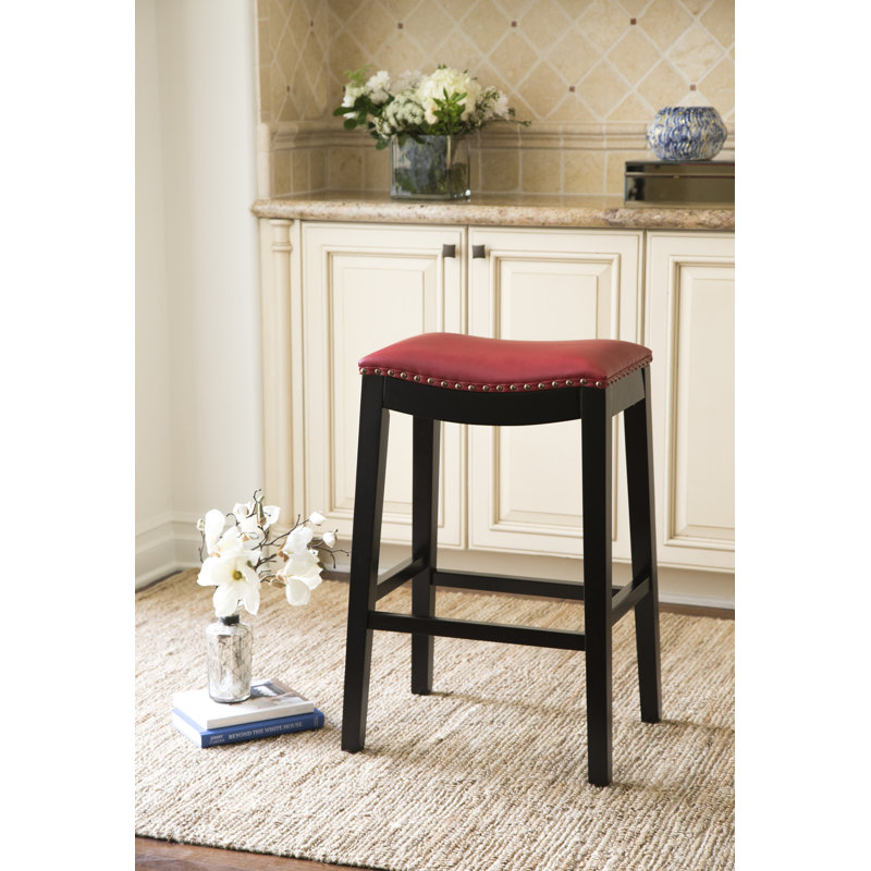 Tabouret de bar Oglethorpe, Rouge, Tabouret de bar (siège d'une hauteur de 29 po)