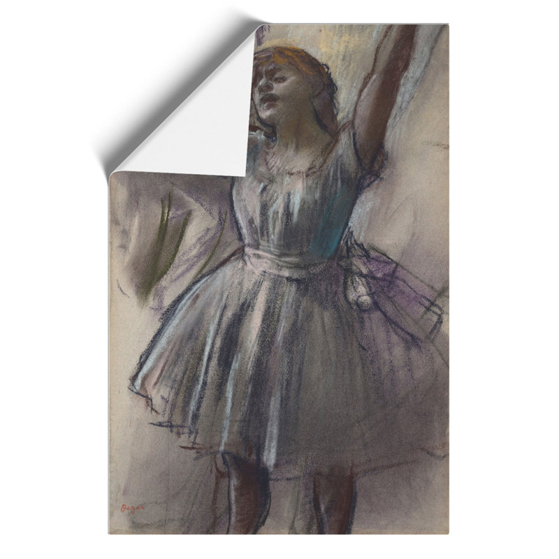 Study of a Ballet Ballerina Dancer by Edgar Degas - Frameless Print, 42cm H x 30cm W x 0.1cm D