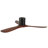 Recessed Ceiling Fan With Light, Remote Control, Solid Wood Blades, Dimmable, Reversible, Quiet Operation, Power-Off Memory Function, Low-Profile Design