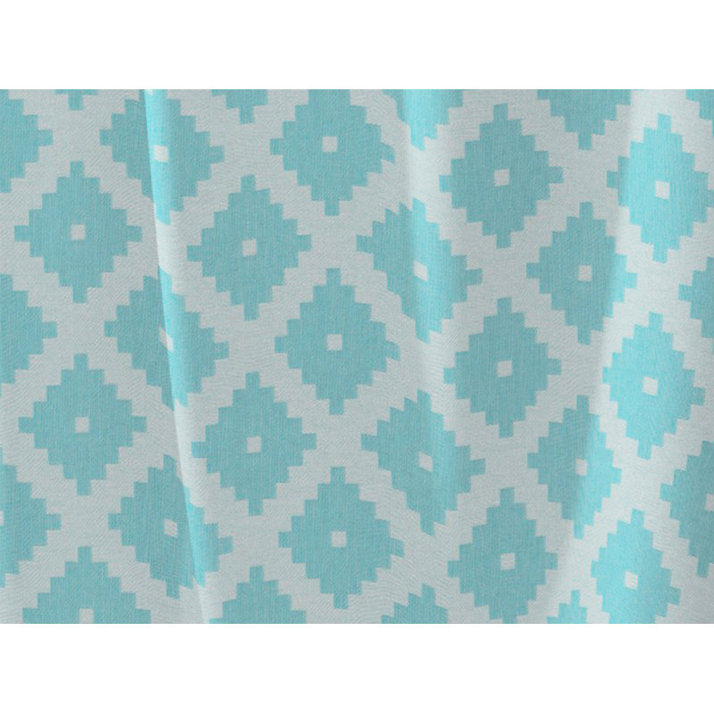Esteban Room Darkening Curtain Pair, 145cm Width x 145cm Drop, Turquoise